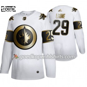 Winnipeg Jets Patrik Laine 29 Adidas 2019-2020 Golden Edition Wit Authentic Shirt - Kinderen